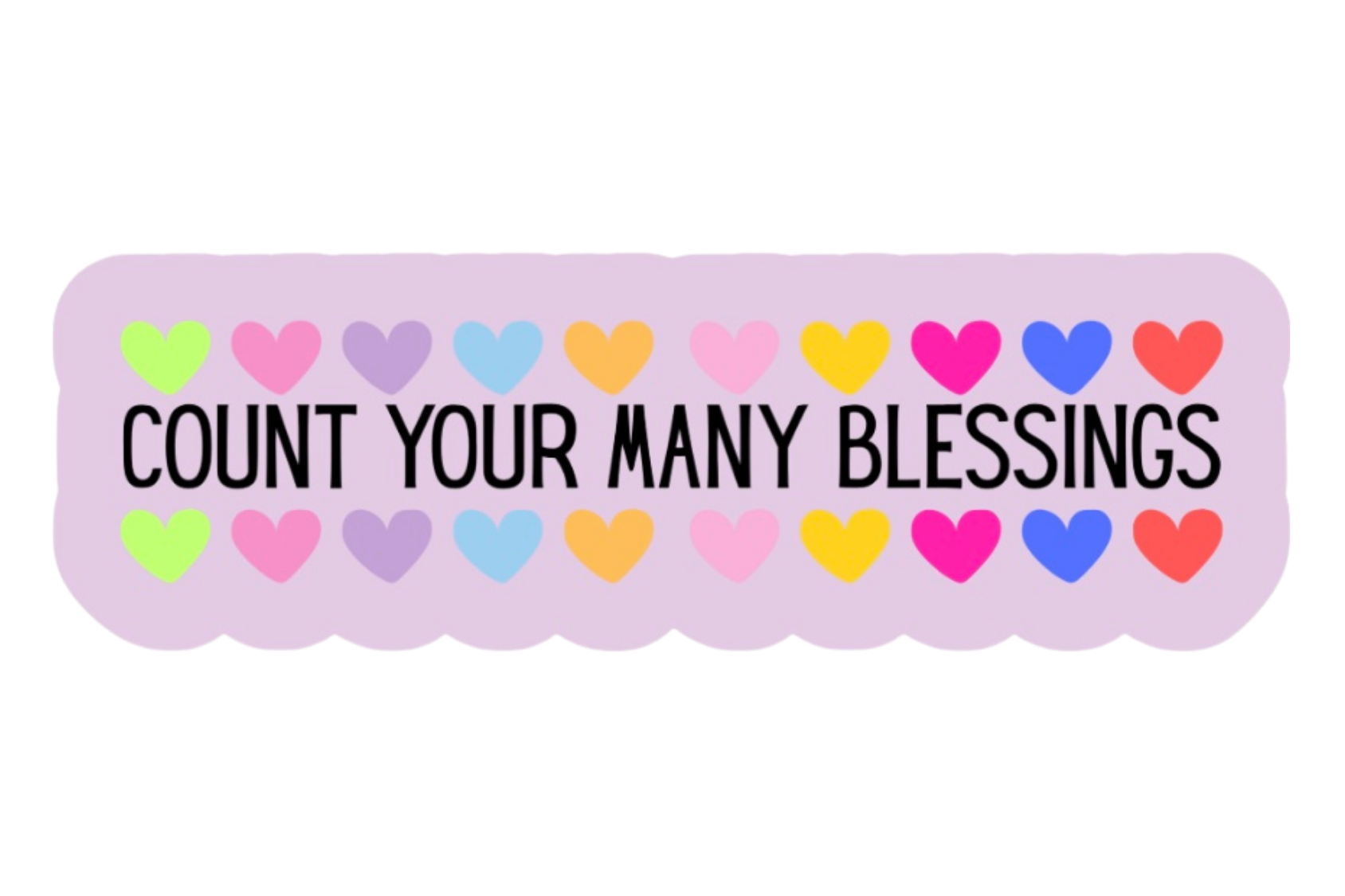 Count Your Many Blessings Sticker
