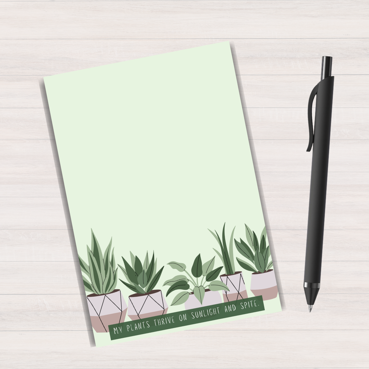 Plants- Sunlight & Spite Notepad